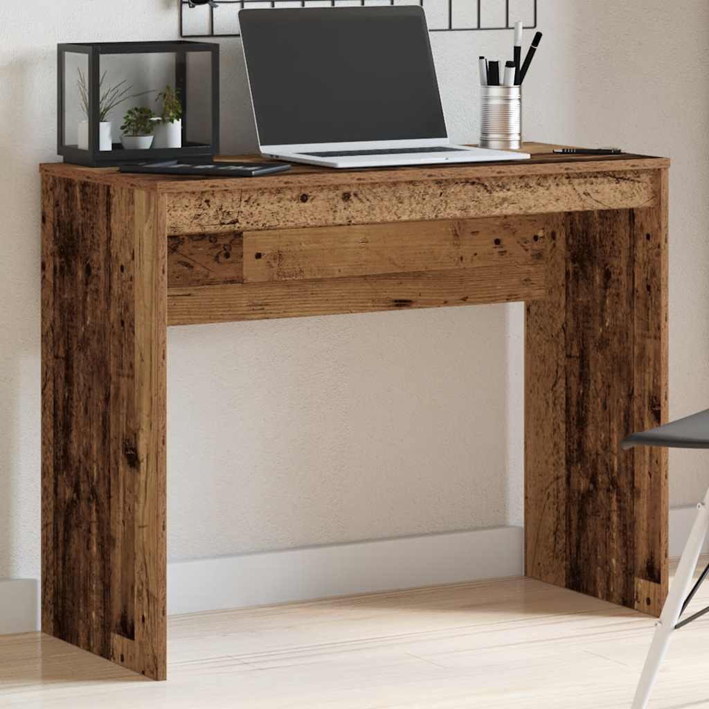 vidaXL Pisalna miza iz starega lesa 90x40x72 cm Izoblikovan les