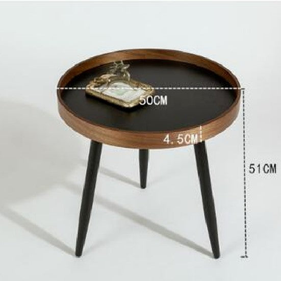 Italian Round Combination Coffee Table Small Apartment Living Room Side Table Furniture