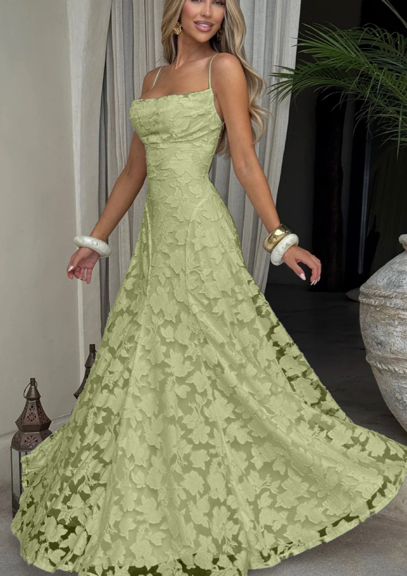 Summer Women's Sexy Sling Chiffon Elegant Backless Dress Women's Garments Apparel / Clothing