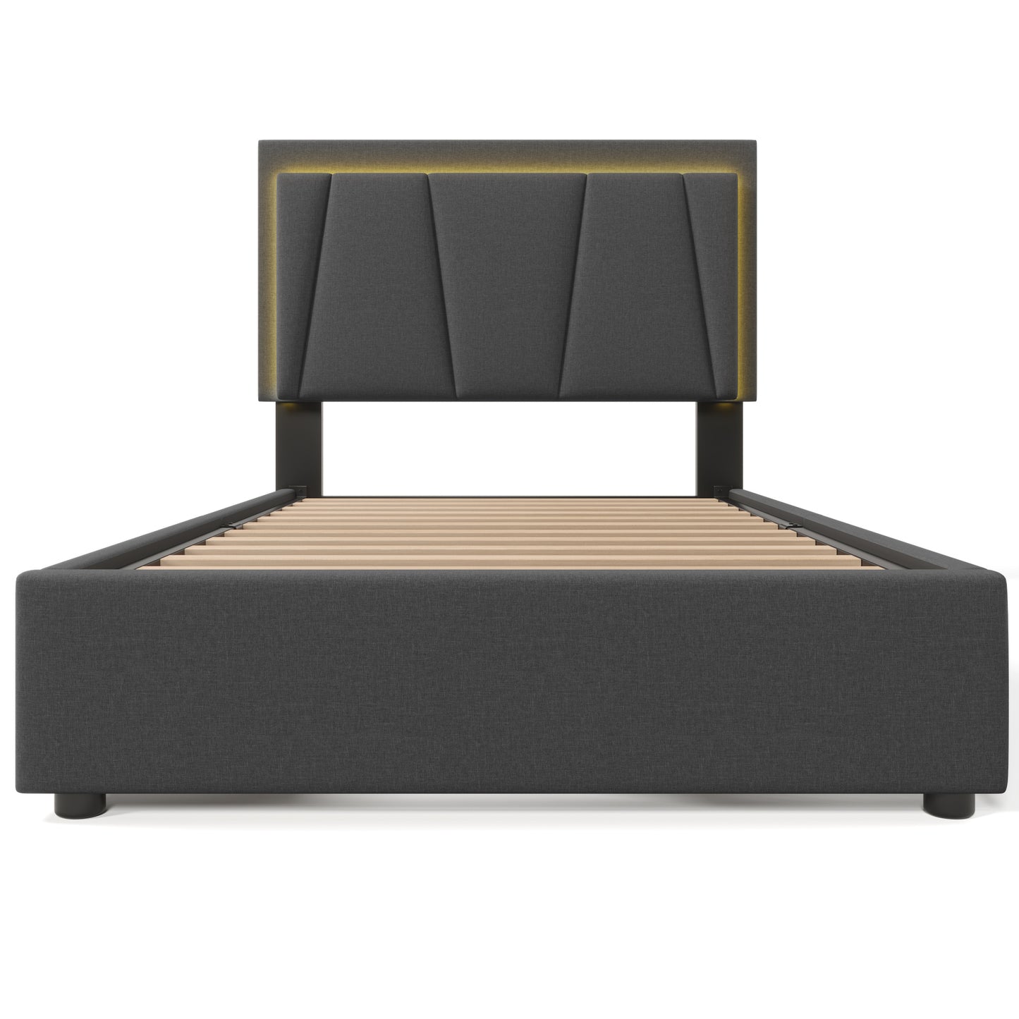 Wooden Storage Bed Bed Frame Size 90cmx200cm