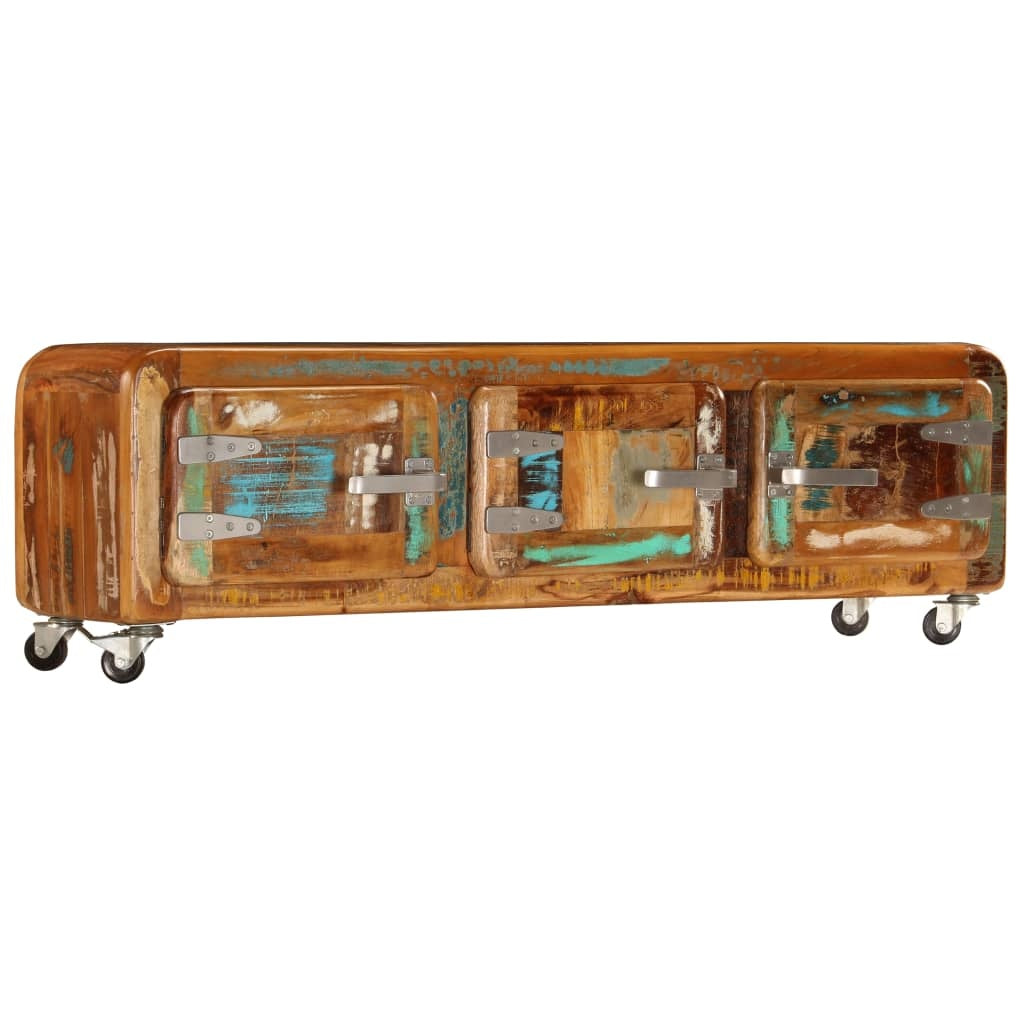vidaXL TV Cabinet 120x30x37 cm Solid Reclaimed Wood
