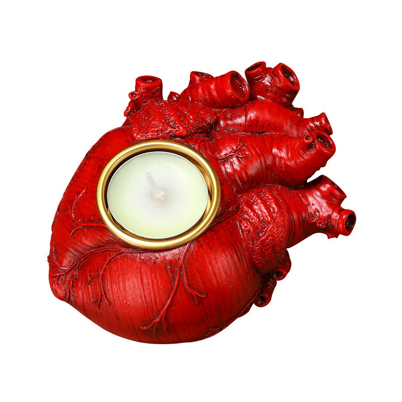 Halloween Heart Candlestick Decoration Horror Decoration Props Home Ornaments