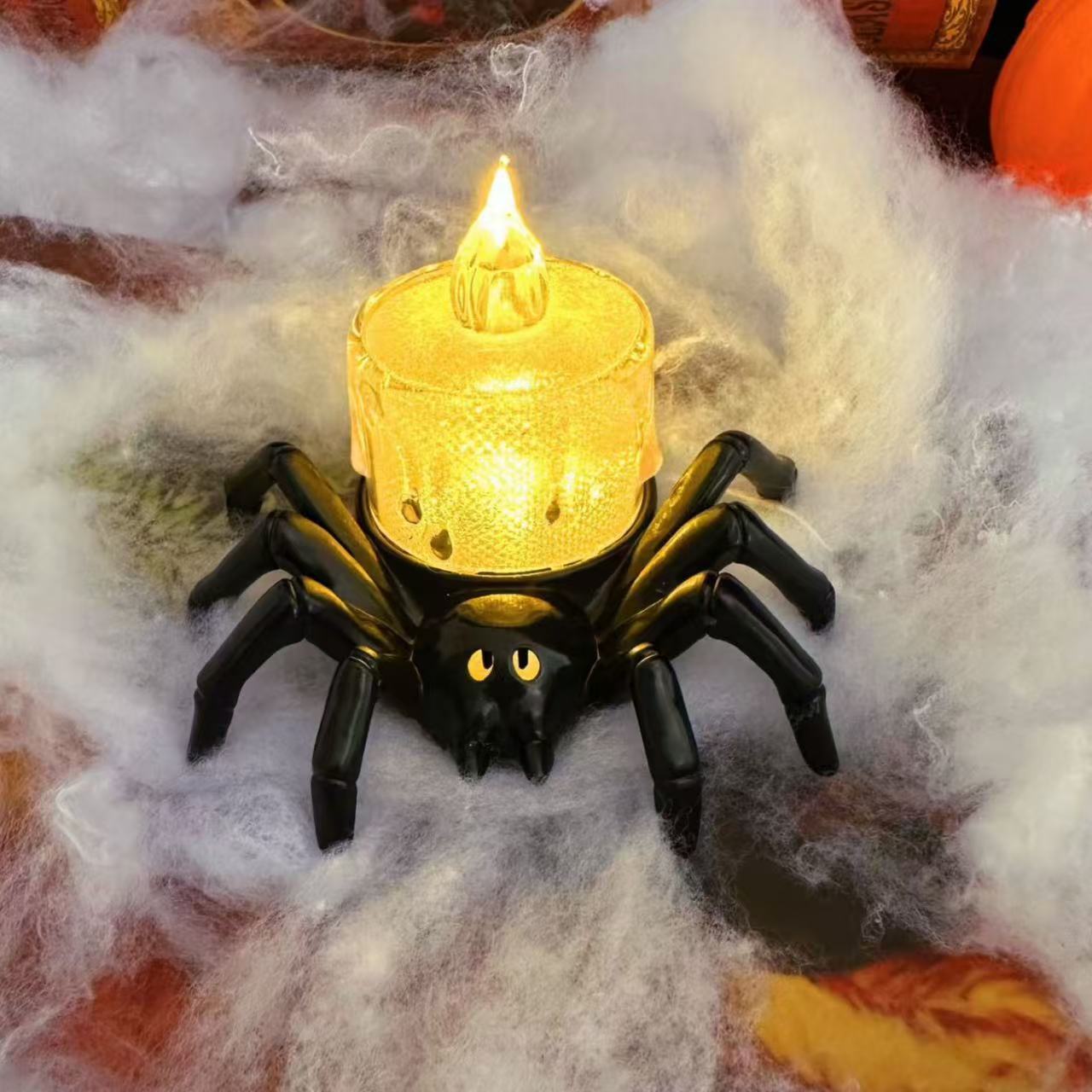 Halloween Decoration Spider Night Lights Party Supplies Decoration Props Bar, Haunted House, Horror Party Accessories Home Ornaments