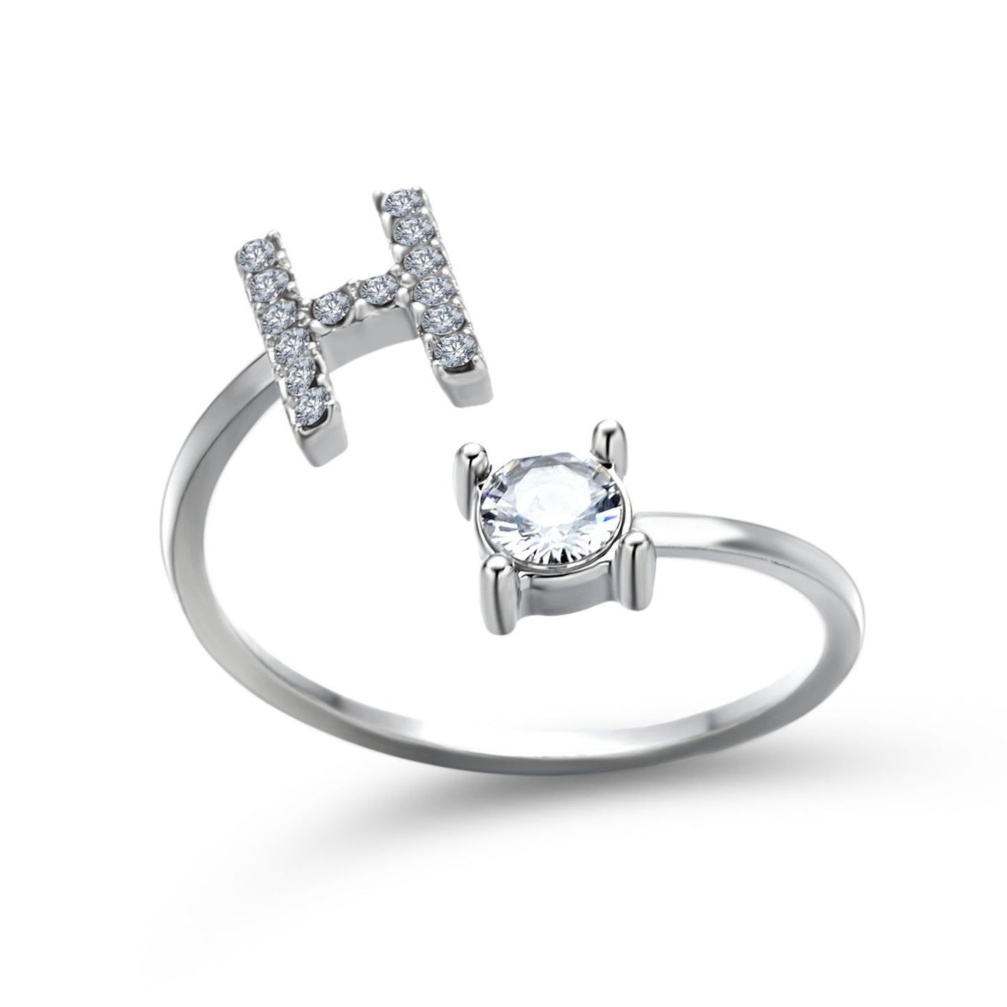 New Design Adjustable 26 Initial Letter Ring Fashion Jewelry For Women Simple Elegant Jewelry Exquisite Rings /Jewelry & Accessories
