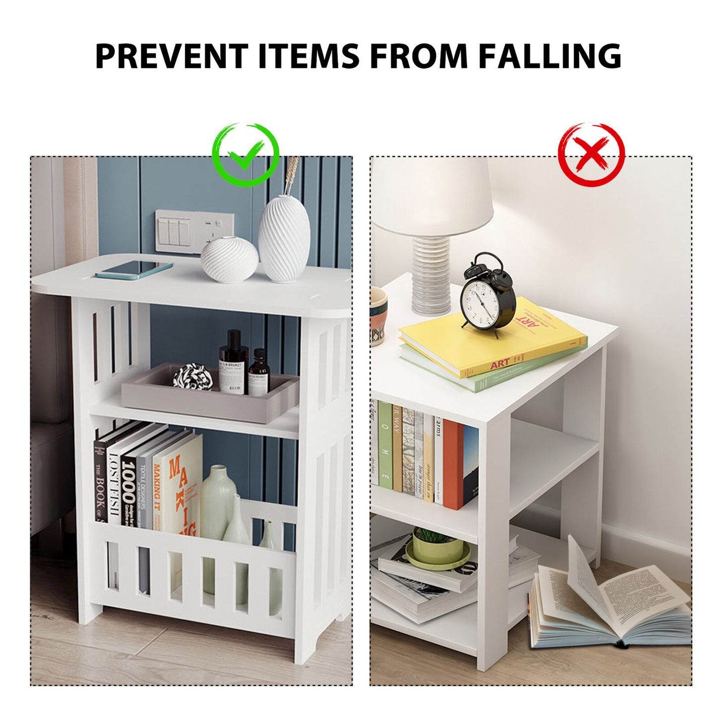 Small Bedside Table Cabinet Side Coffee Table Bedside Table Storage Rack Furniture