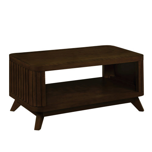 Table basse rectangulaire en bois