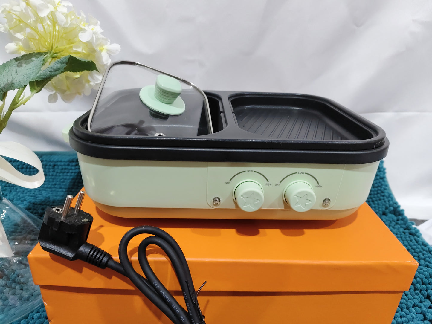 Roast All-in-one Pot Household Multi-functional Cooking Pot Electric Roaster Pan Appliances Home Essentials