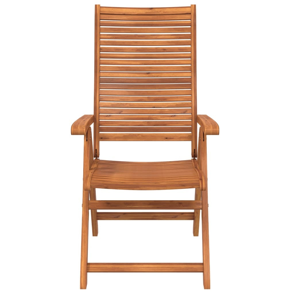 vidaXL Scaune grădină rabatabile 8 buc. 56x72x107 cm lemn masiv acacia