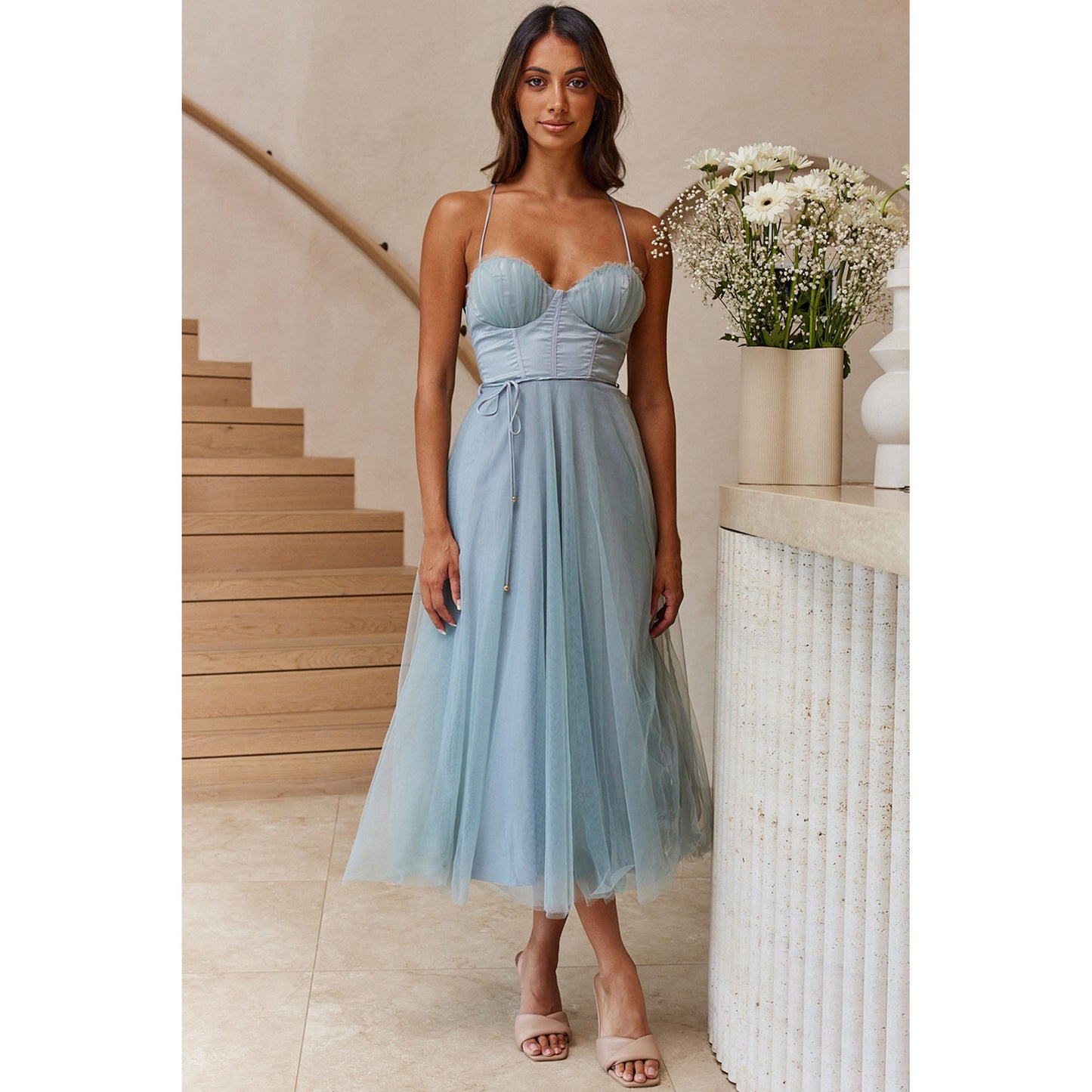 Sling Casual Dress Multi-color Women's Garments Apparel / Clothing
