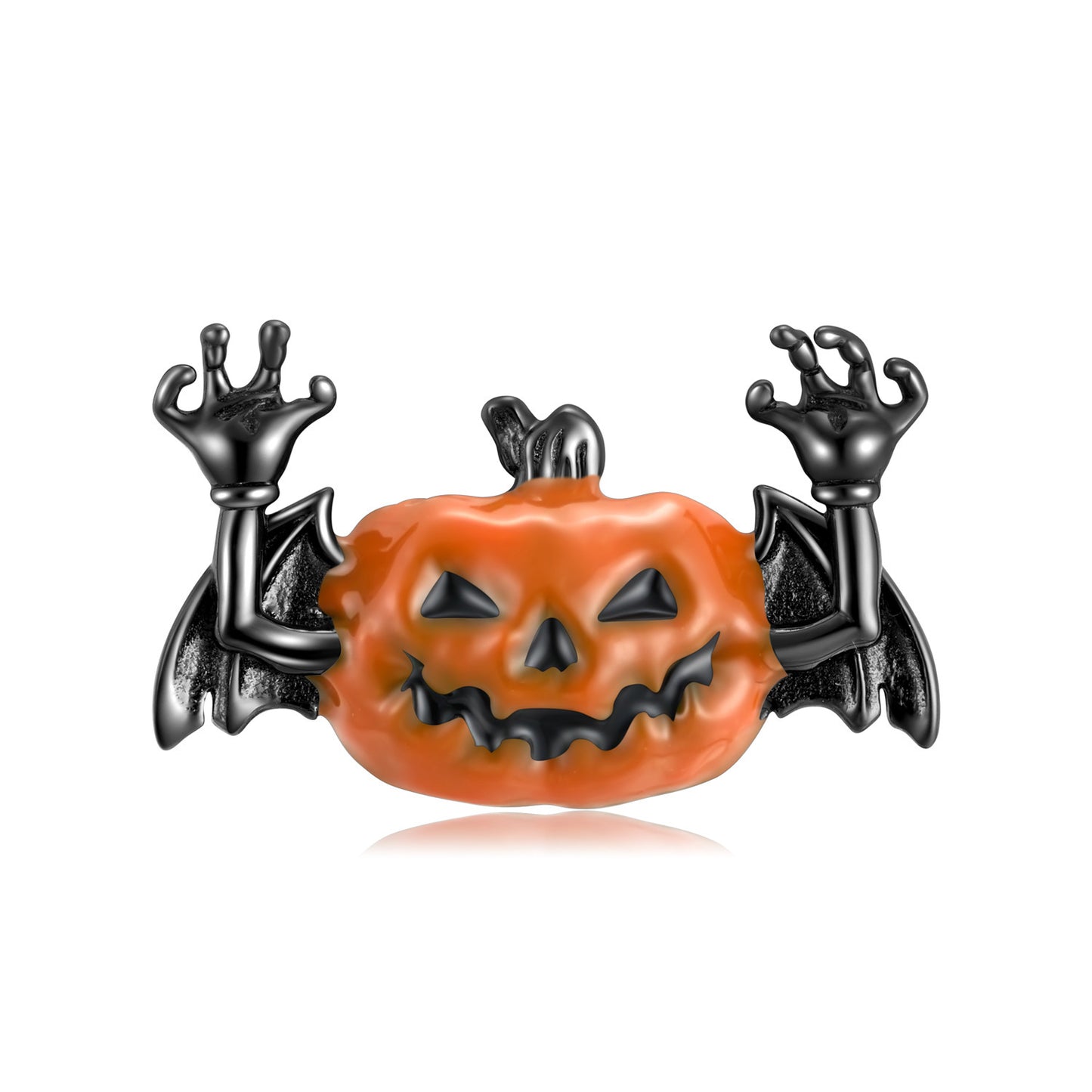 Creative Pumpkin Bat Necklace Halloween Dark Wind Small Fashion S925 Silver Chain Jewelry/Accessories