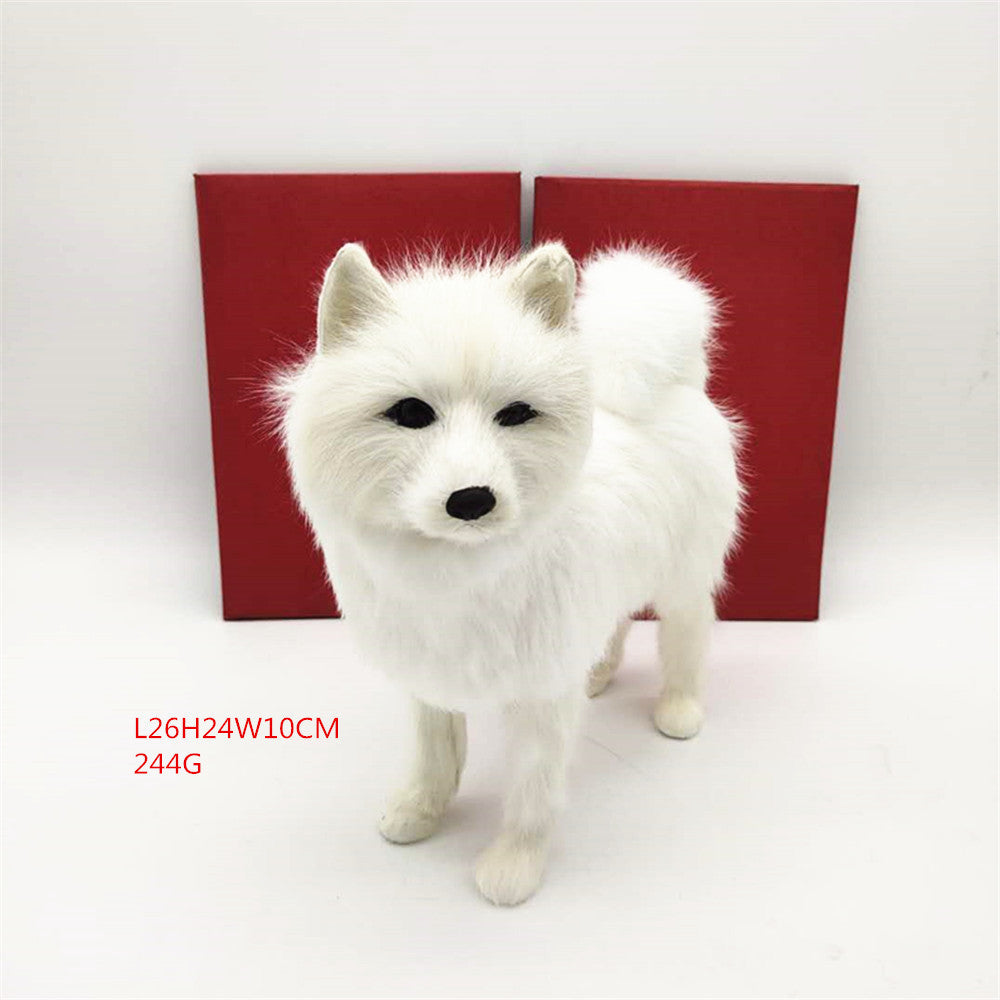 White Home Samoyed Dog Crafts Home Ornaments