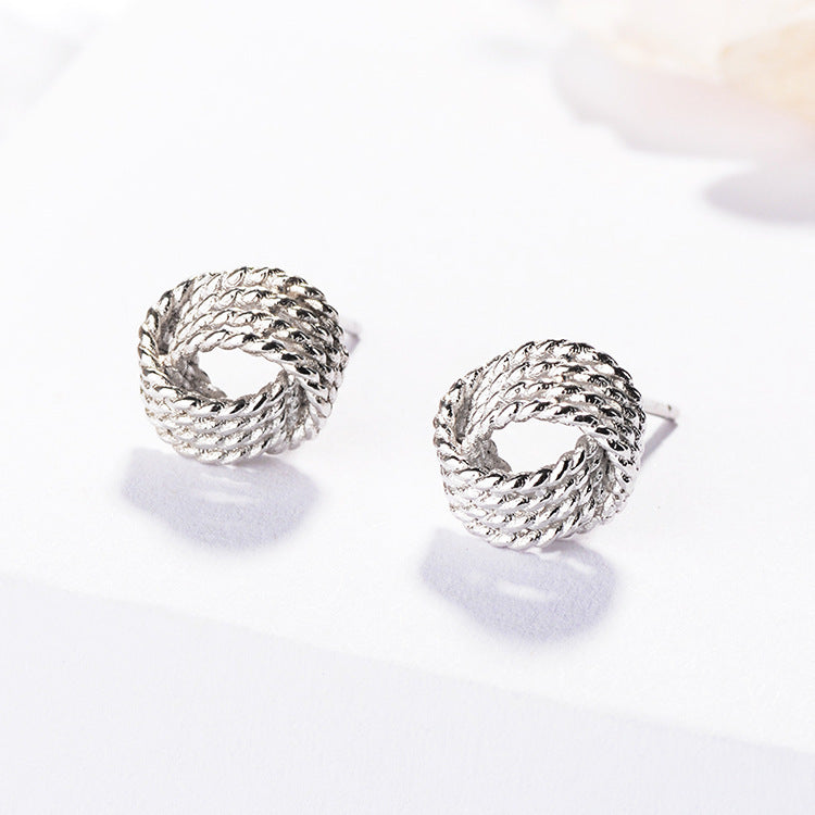 Women's Sterling Silver Temperament Personality Earrings Jewelry & Accessories