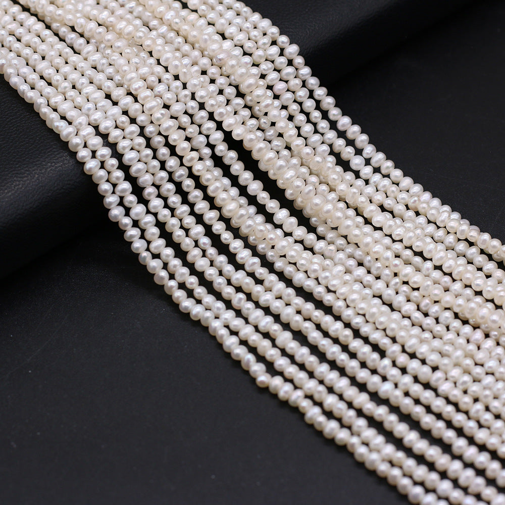 Natural Freshwater Pearl Nearly Circular 3A Punch Jewelry/Accessories