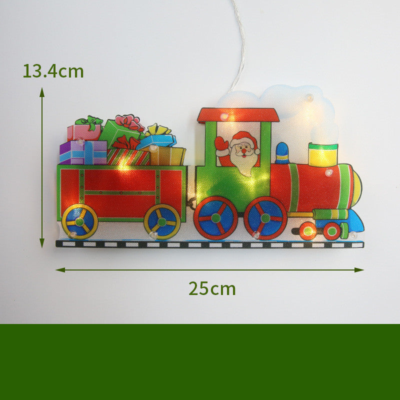 Christmas Decoration Lights Santa Snowman Elk Home Ornaments