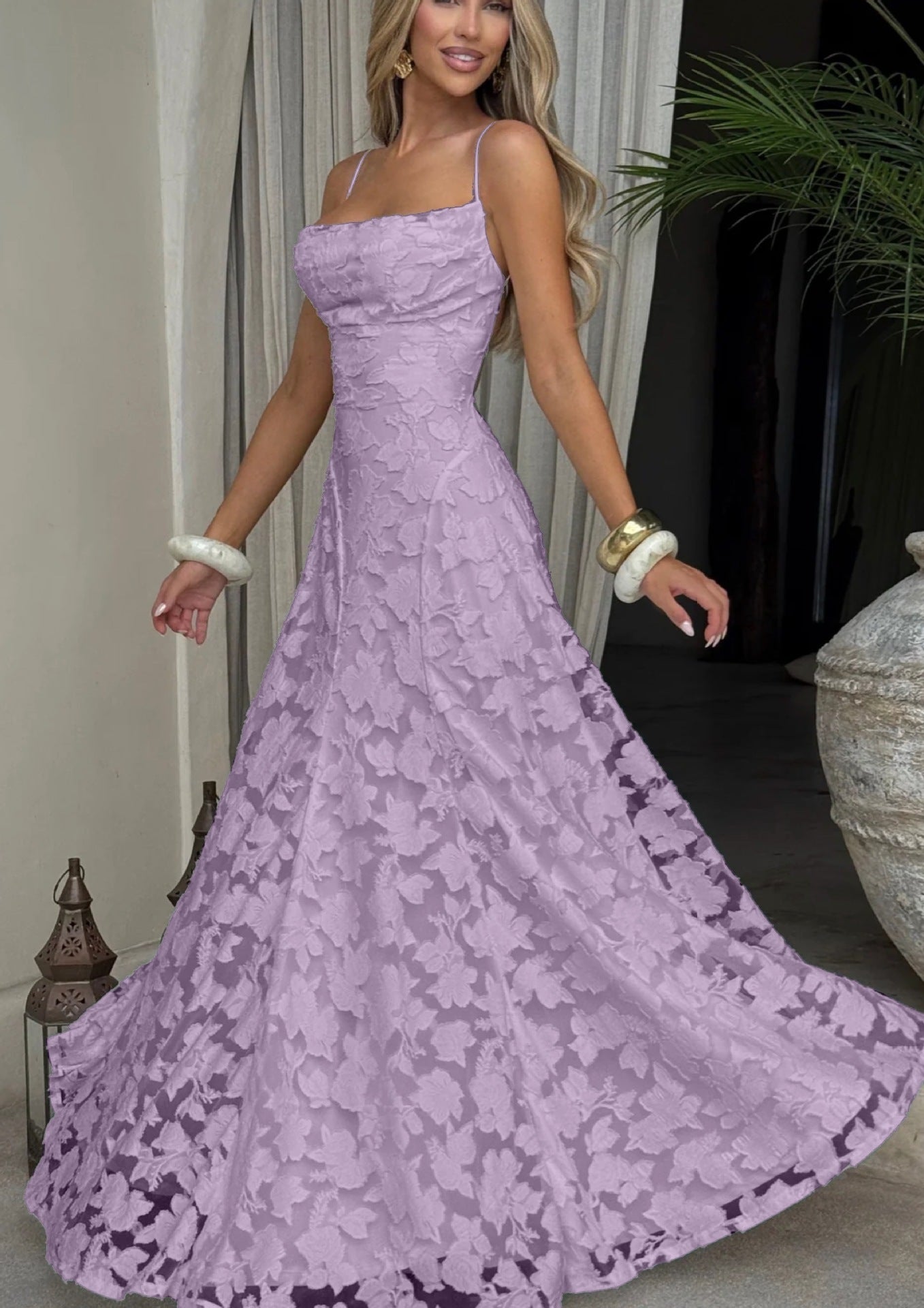 Summer Women's Sexy Sling Chiffon Elegant Backless Dress Women's Garments Apparel / Clothing