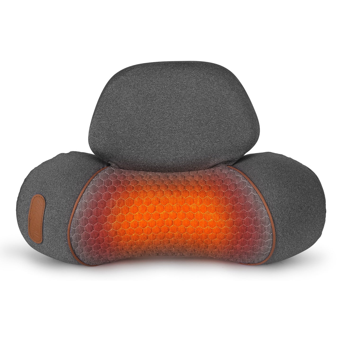 1 Set 3 In 1 Neck Massager Pillow With Vibration Heating Airbag Stretching Memory Foam Fillings Ergonomic Massager With Portable Storage Bag Eye Mask Home Essentials