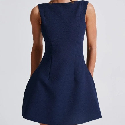 Sexy Slim-fitting Backless Dress Summer Sleeveless Short Dresses Women's Garments Apparel / Clothing