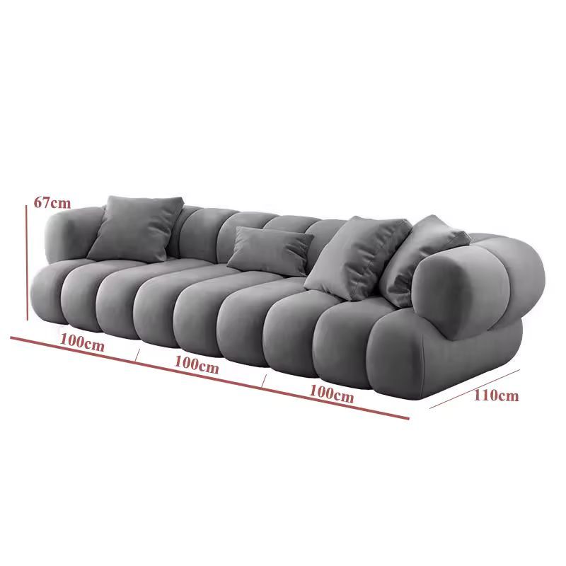 ATUNUS American Large Velvet Home Nordic Modern L Shape Corner Living Room Modular Sectional Sofa Couch Set Furniture