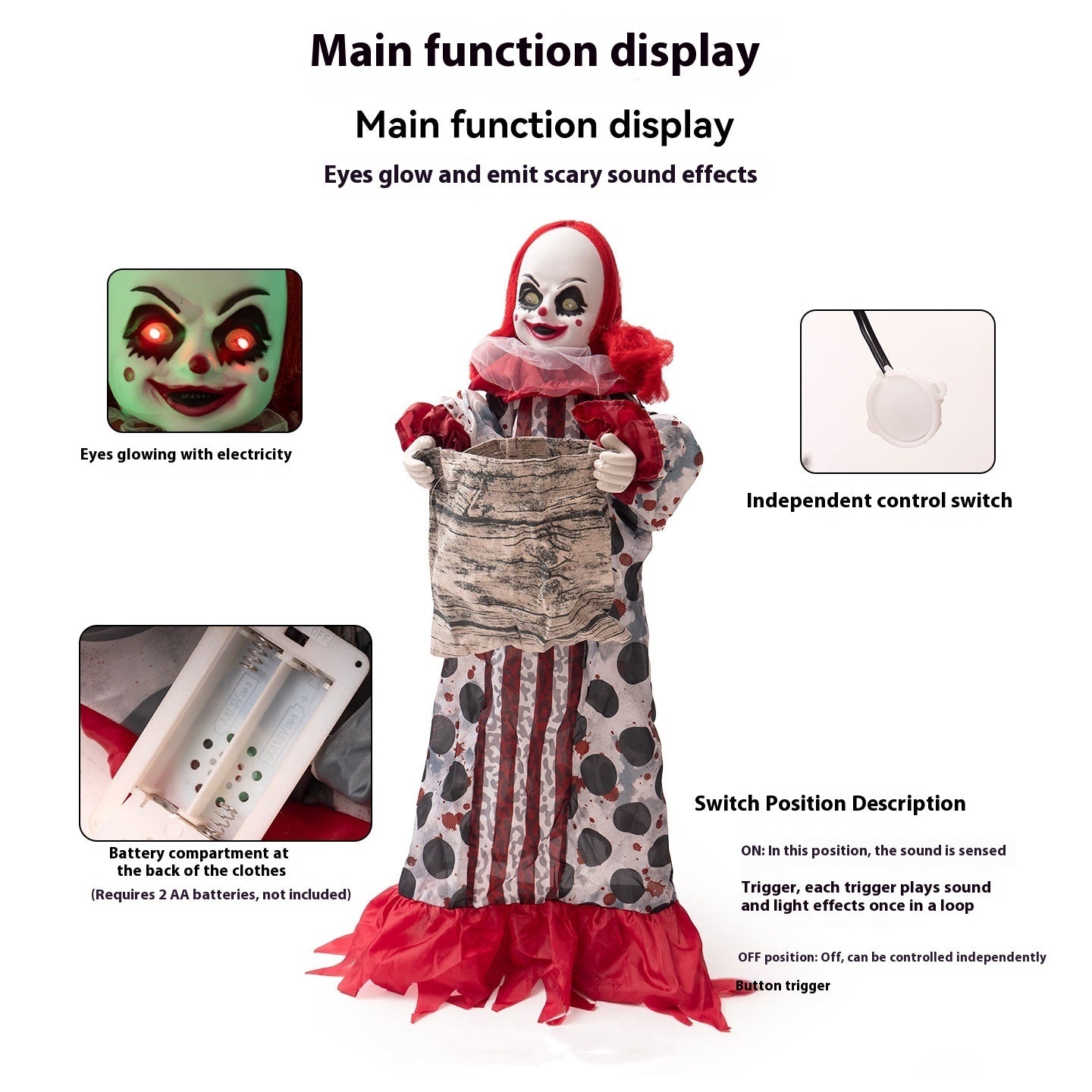 Halloween Electric Candy Girl Decoration Home Ornaments