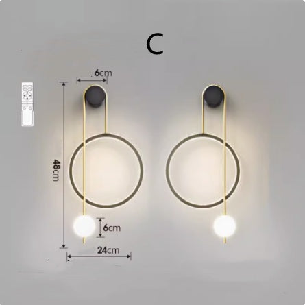 Wall Lamp, Bedside Lamp, Free Wiring Aisle Lamp Lighting Home Essentials