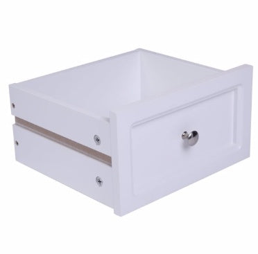 Countryside Style Two-story Bedside Table - White Furniture