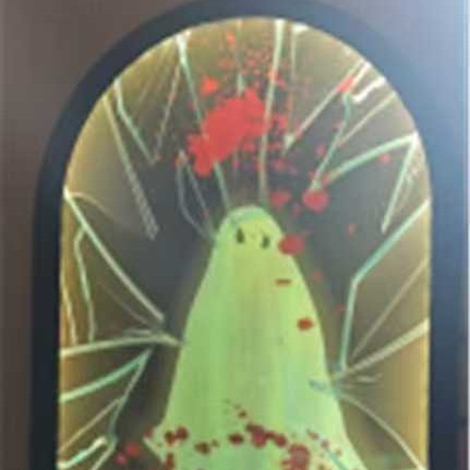 Ghost Holographic Mirror Halloween Decoration Home Ornaments