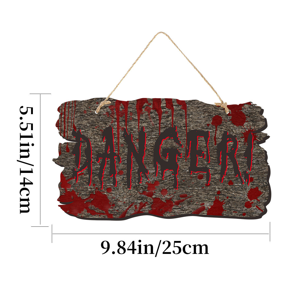 Imitation Wooden Doorplate Ghost Festival Haunted House Horror Atmosphere Decoration Home Ornaments