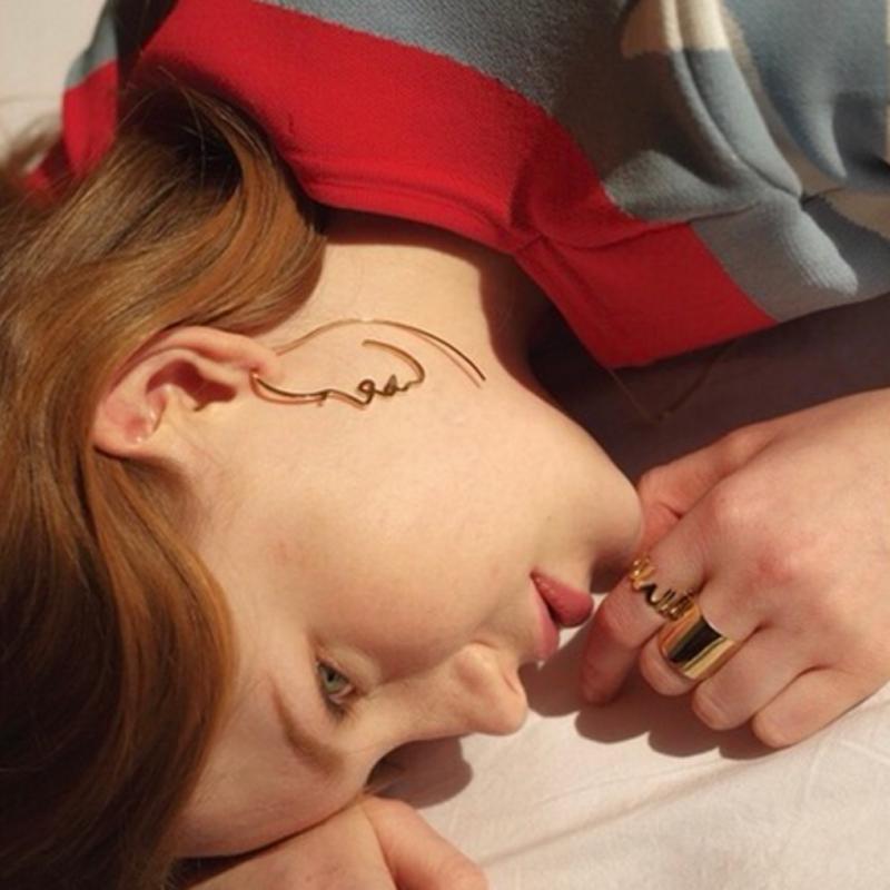 Creative Abstract Face Contour Earrings Fashion Trendy Personality Earrings Jewelry/Accessories