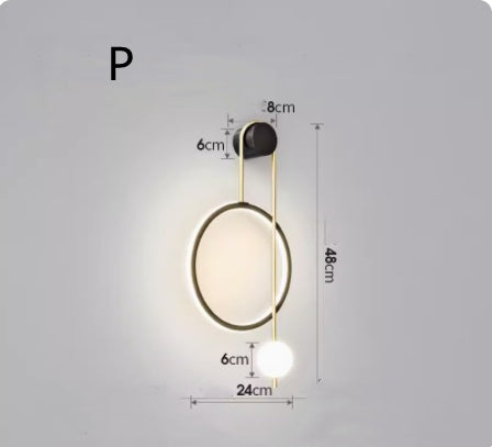 Wall Lamp, Bedside Lamp, Free Wiring Aisle Lamp Lighting Home Essentials