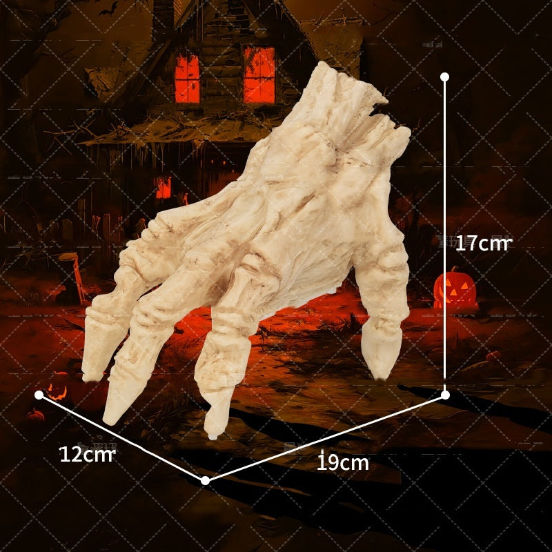 Halloween Electric Luminous Crawling Hand Animated Decoration Induction Luminous Decoration Zombie Hand With Spooky Sound Home Ornaments