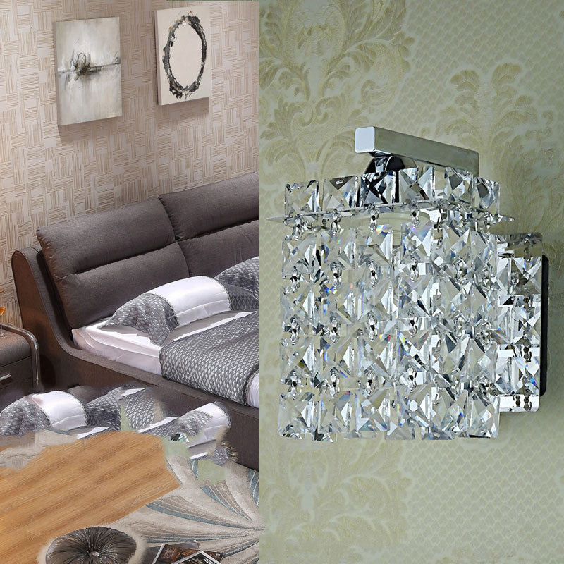 Bedside Crystal Wall Lamp Single Head Creative Simple And Modern Lighting Home Essentials