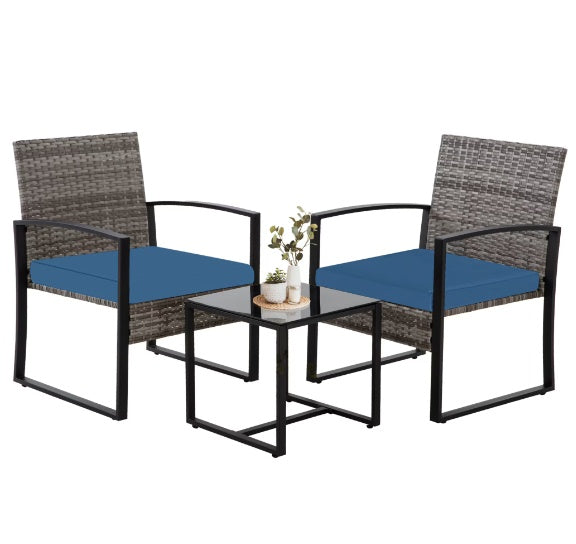 Grey Rattan Sofa