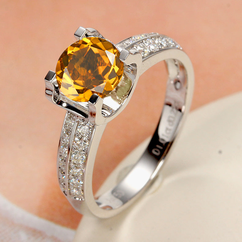 Moissanite Temperament Open Ring For Women Jewelry & Accessories