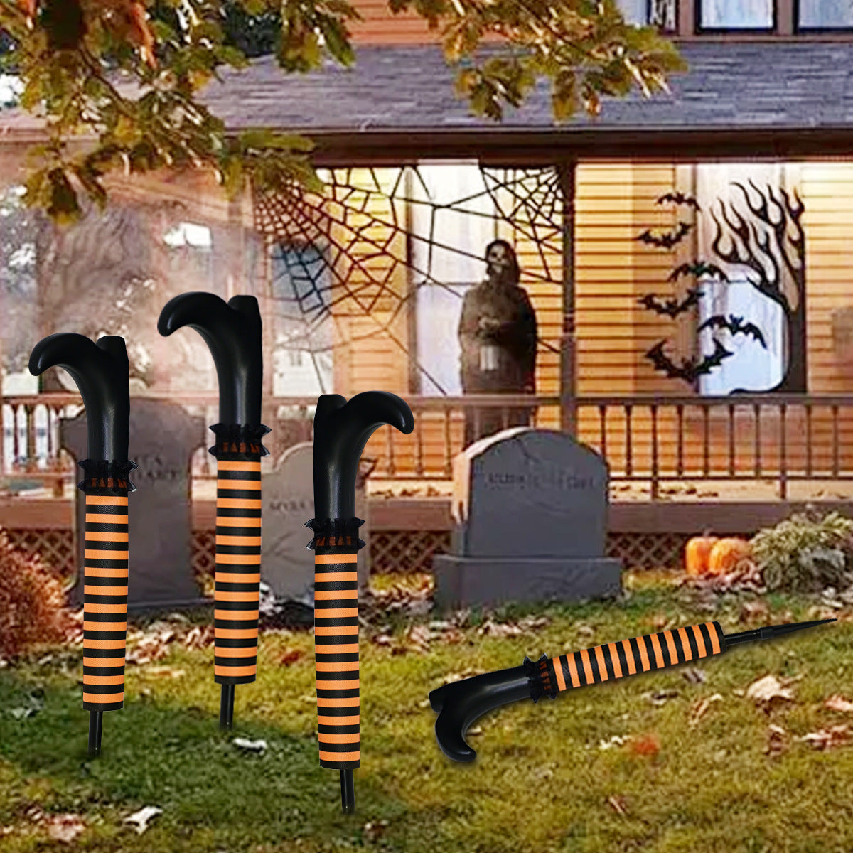 Halloween Decorations Inverted Elf Leg Layout Props Home Ornaments