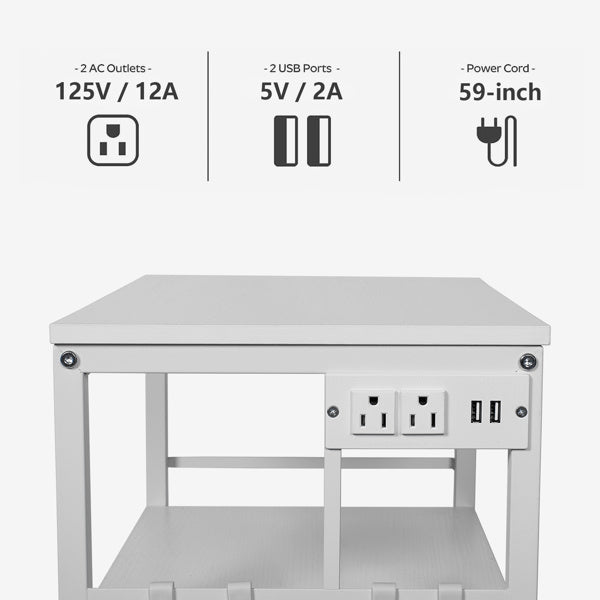 Bedside Table With Charging