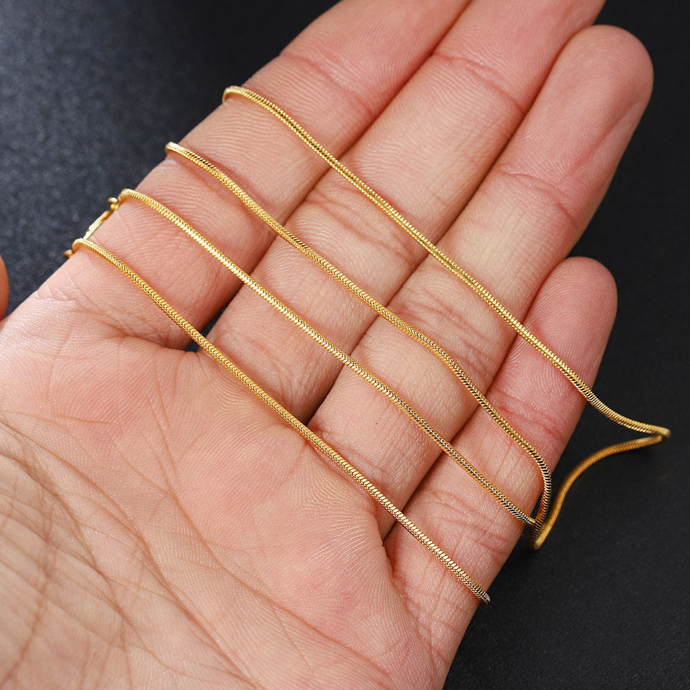 Accessories Square Snake Chain Temperament Gold Necklace Jewelry/Accessories