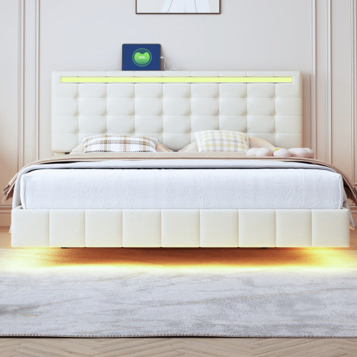 Linen Flat Double Bed Furniture