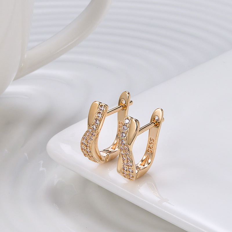 Popular Fine Zircon-embedded Earrings Women Jewelry & Accessories
