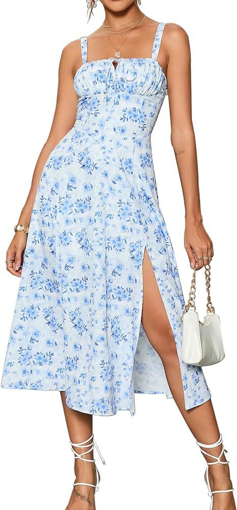 Mid-length Corset Elegant Slit Lace-up Women's Outing Leisure Dress Women's Garments Apparel / Clothing