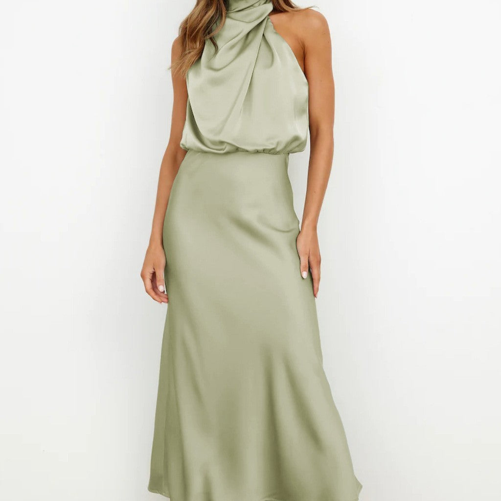 Summer Sleeveless Dress Ins Fashion Elegant Evening Party Club Clothing For Women's Garments Apparel / Clothing
