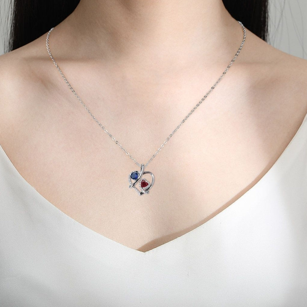 Women's Fashion Simple Temperament Heart-shaped Jewelry Clavicle Necklace Jewelry/Accessories