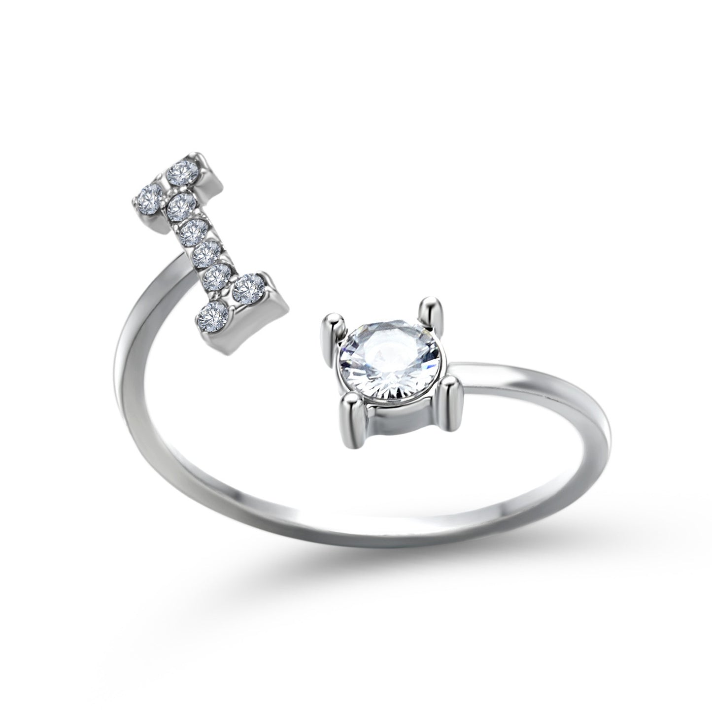New Design Adjustable 26 Initial Letter Ring Fashion Jewelry For Women Simple Elegant Jewelry Exquisite Rings /Jewelry & Accessories