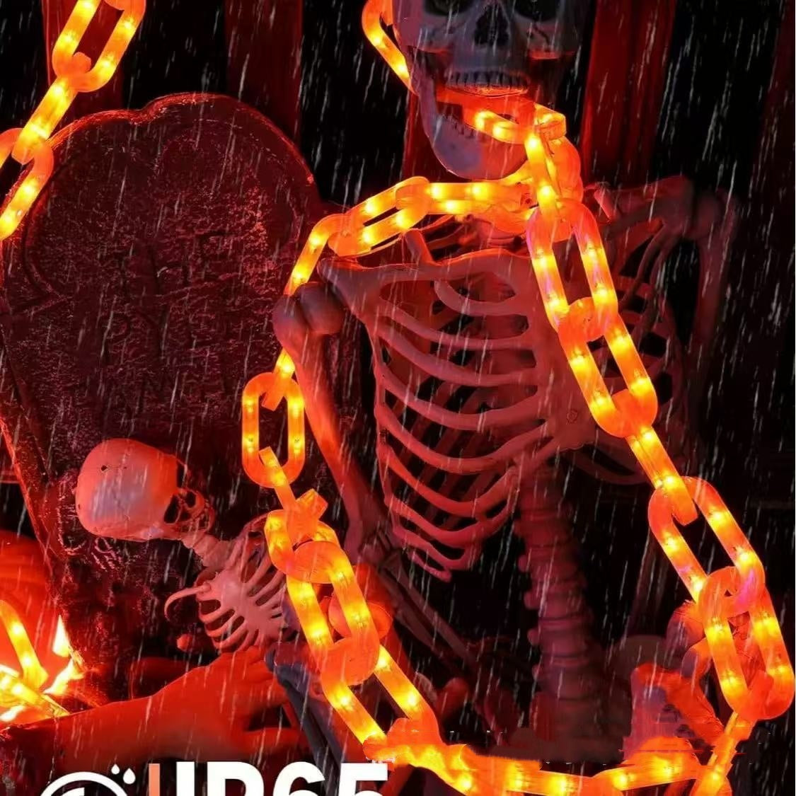 LED Waterproof Battery Box Halloween Decoration Atmosphere Lighting Chain Home Ornaments