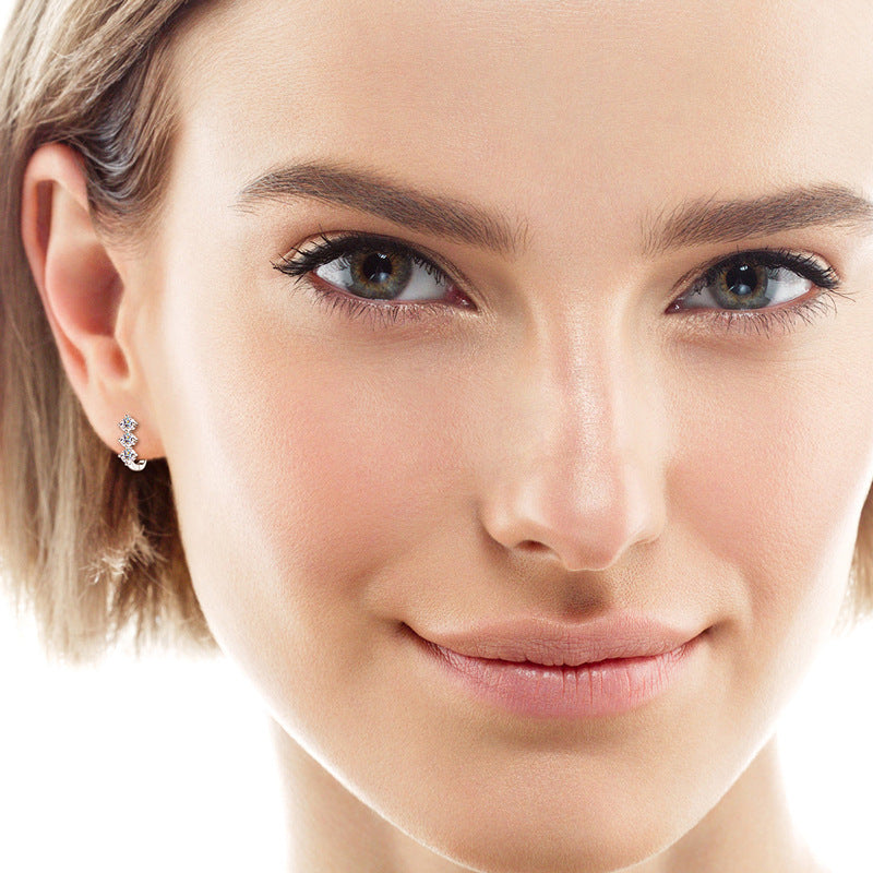 Moissanite Earrings For Women Temperament Wild Jewelry & Accessories