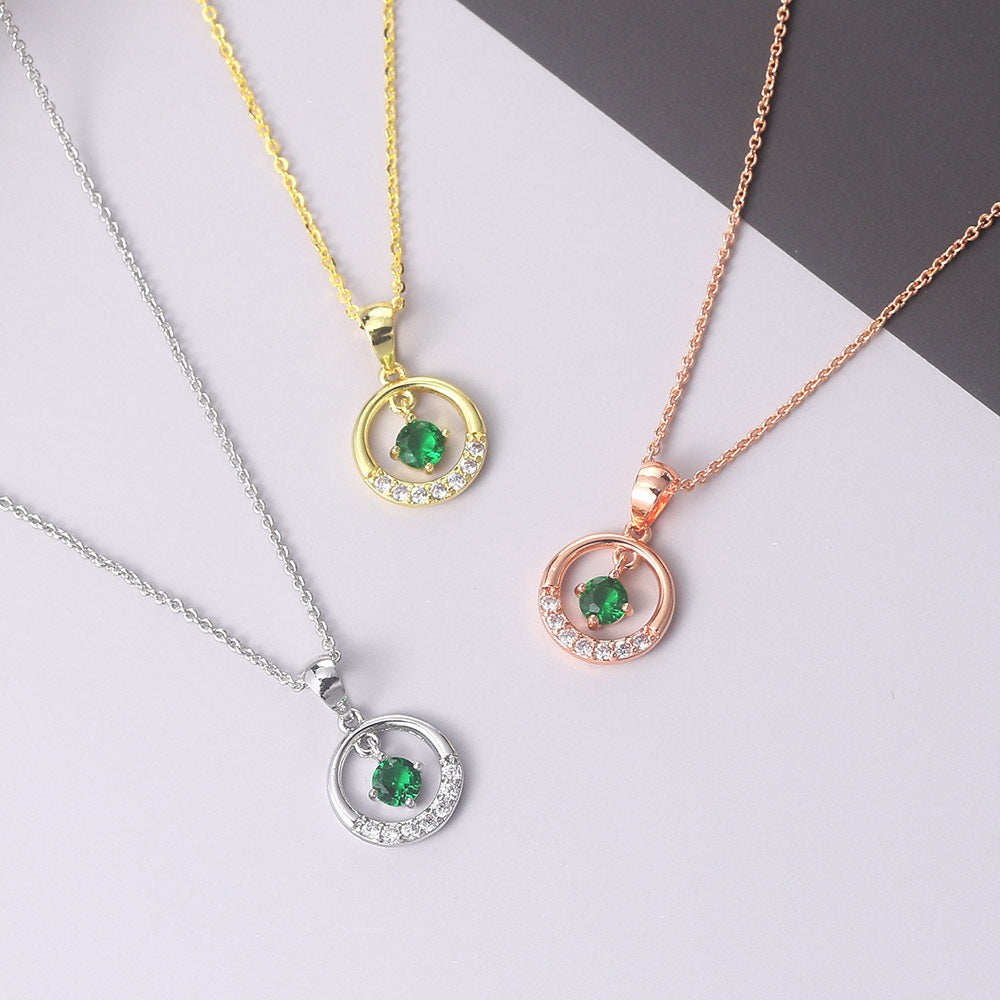 Fashion Simple Beccarite Round Earrings Jewelry/Accessories