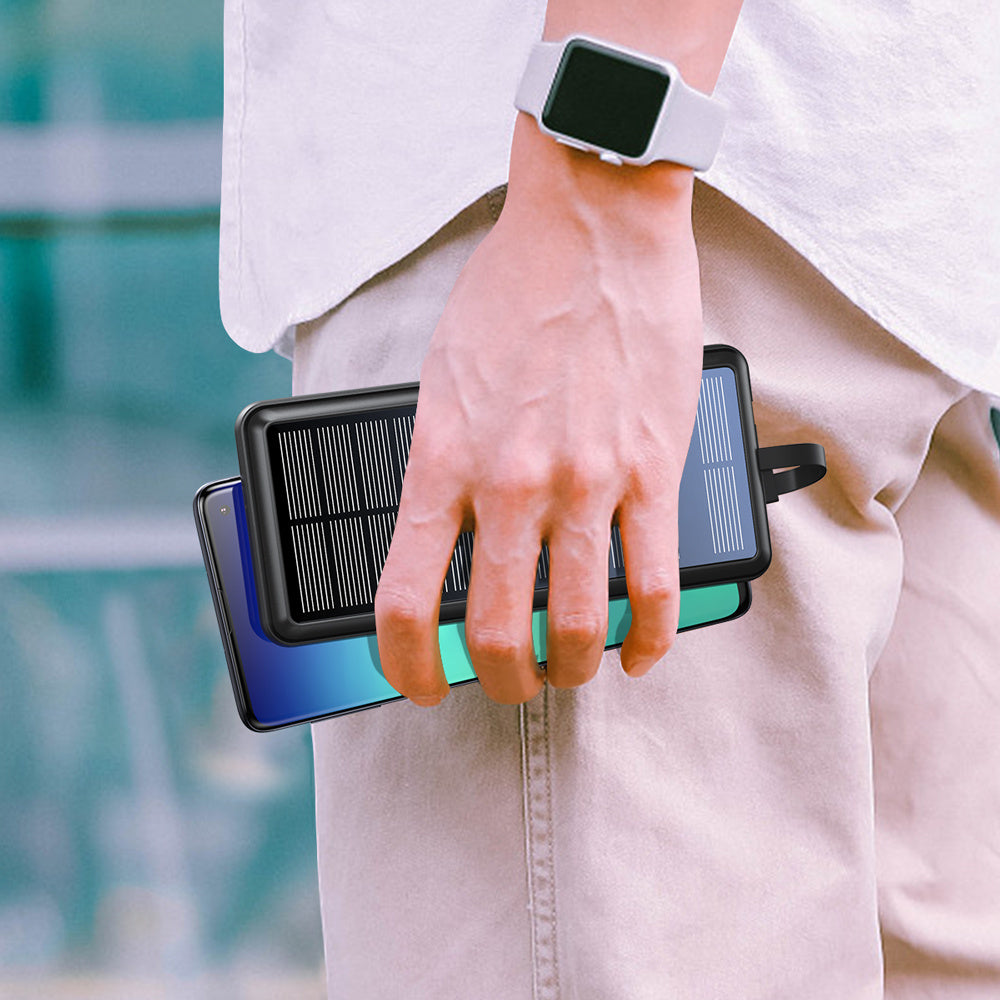 It Comes With Input And Output Dual-wire Solar Power Bank Appliances Home Essentials