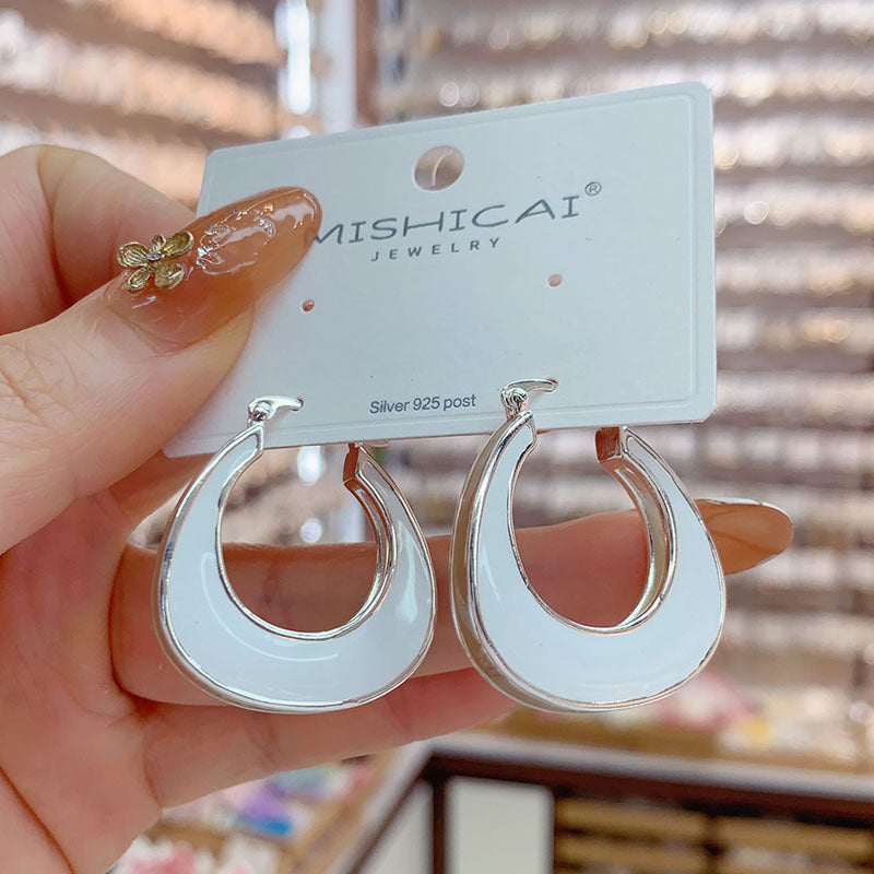 European And American Atmospheric Geometric Dripping Female Ear Clip Jewelry/Accessories