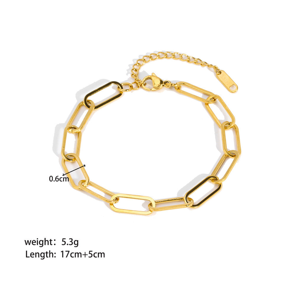 Stainless Steel Ornament Bracelet Female Jewelry/Accessories