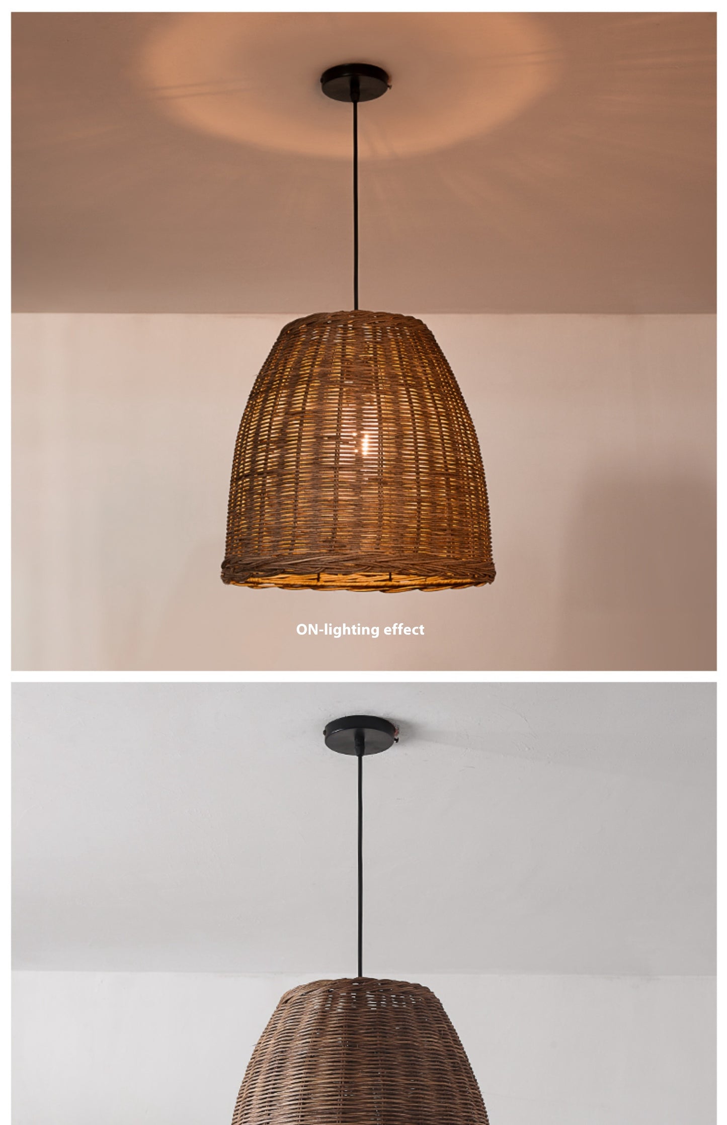 Retro Idyllic Zen Rattan-weaved Ceiling Lamp