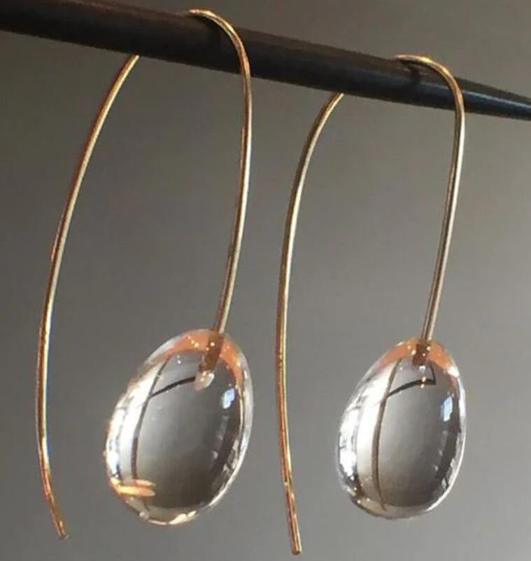 Ornament Simple Personality Glass Ball Ear Ring Jewelry/Accessories